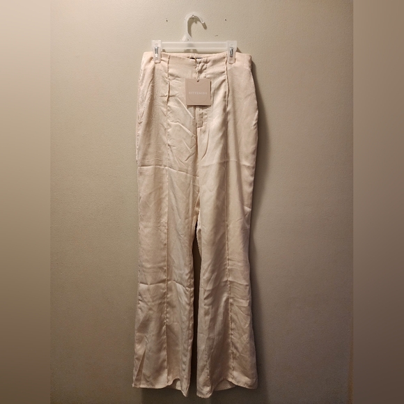 Kittenish Cream High-Waisted Trouser Pants. Size Small. NWT - Picture 5 of 12
